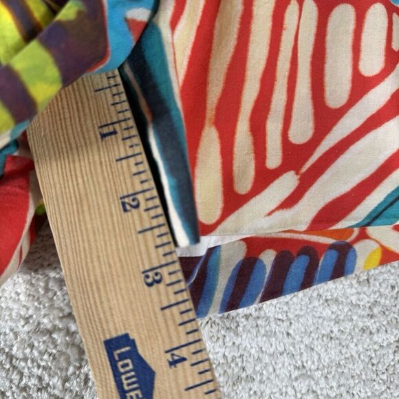 J Crew Collection Geo‎ Brushstroke Shorts Womens 6 Festival Multi Color Pleated - Picture 10 of 14